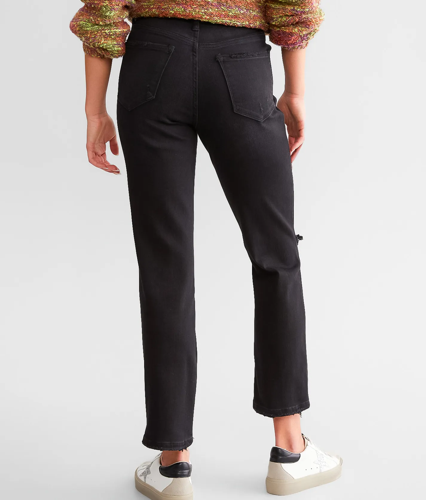 Jeans|Bottoms | Flying Monkey High Rise Cropped Straight Stretch Jean Amply