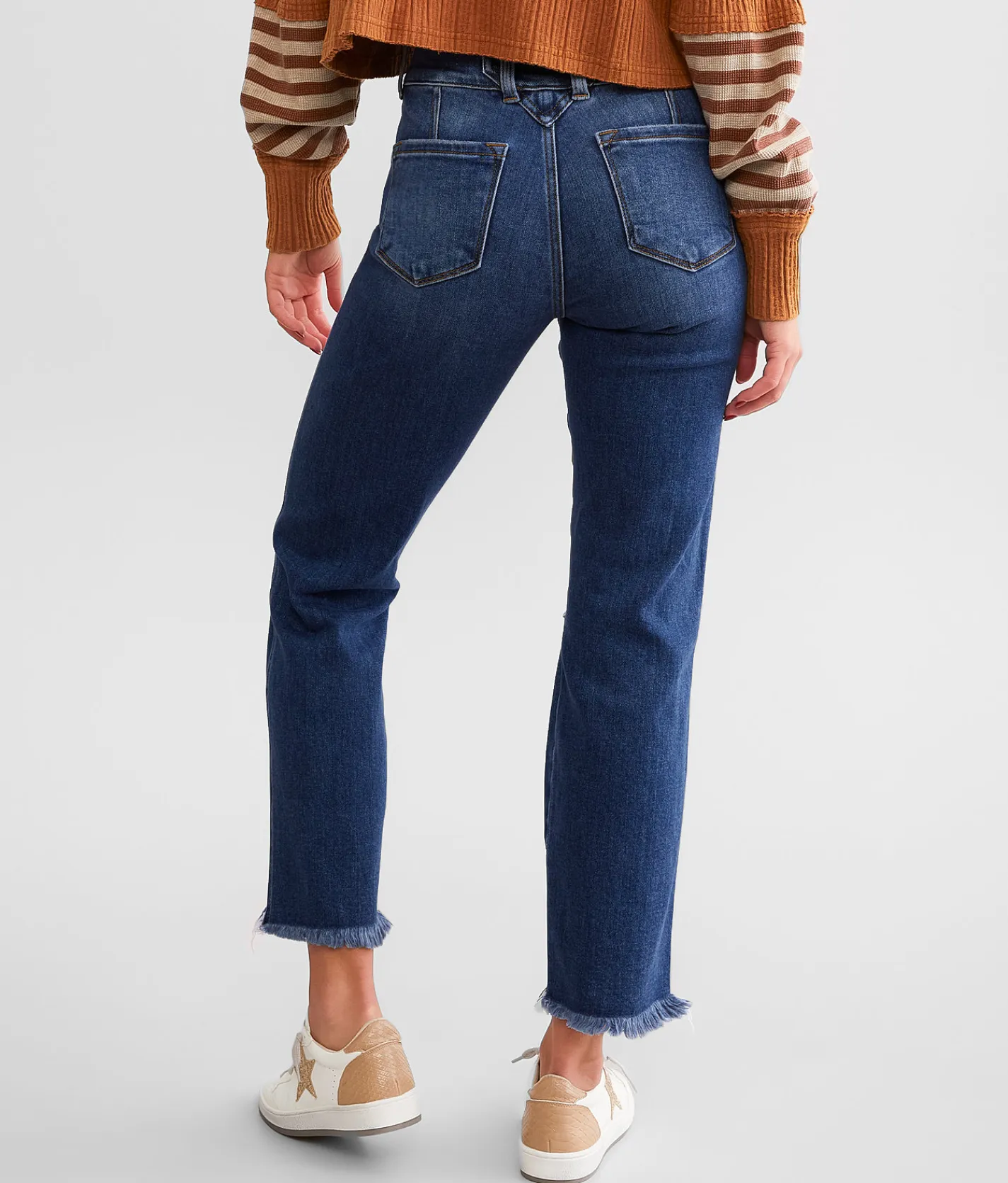 Jeans|Bottoms | KanCan Signature High Rise Cropped Straight Stretch Jean Mandy