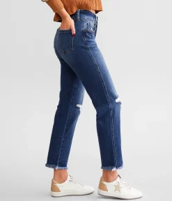 Jeans|Bottoms | KanCan Signature High Rise Cropped Straight Stretch Jean Mandy
