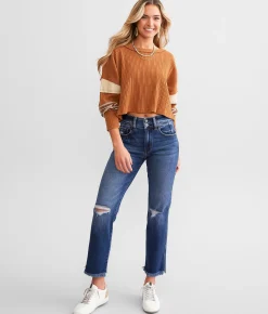 Jeans|Bottoms | KanCan Signature High Rise Cropped Straight Stretch Jean Mandy