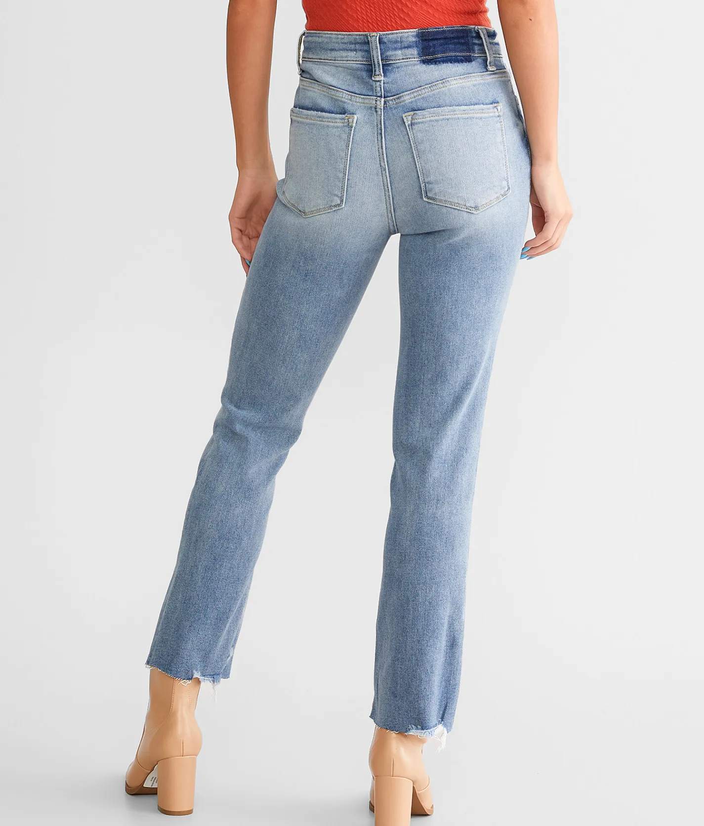 Jeans|Bottoms | Flying Monkey High Rise Cropped Straight Stretch Jean Polite