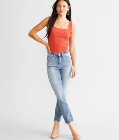 Jeans|Bottoms | Flying Monkey High Rise Cropped Straight Stretch Jean Polite