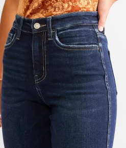 Flying Monkey High Rise Cropped Straight Stretch Jean Liberation
