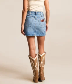 Bottoms | Wrangler® High Rise Denim Stretch Skirt Mikayla