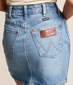 Bottoms | Wrangler® High Rise Denim Stretch Skirt Mikayla