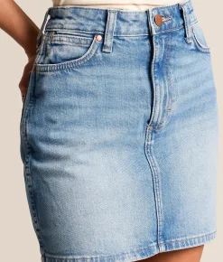Bottoms | Wrangler® High Rise Denim Stretch Skirt Mikayla