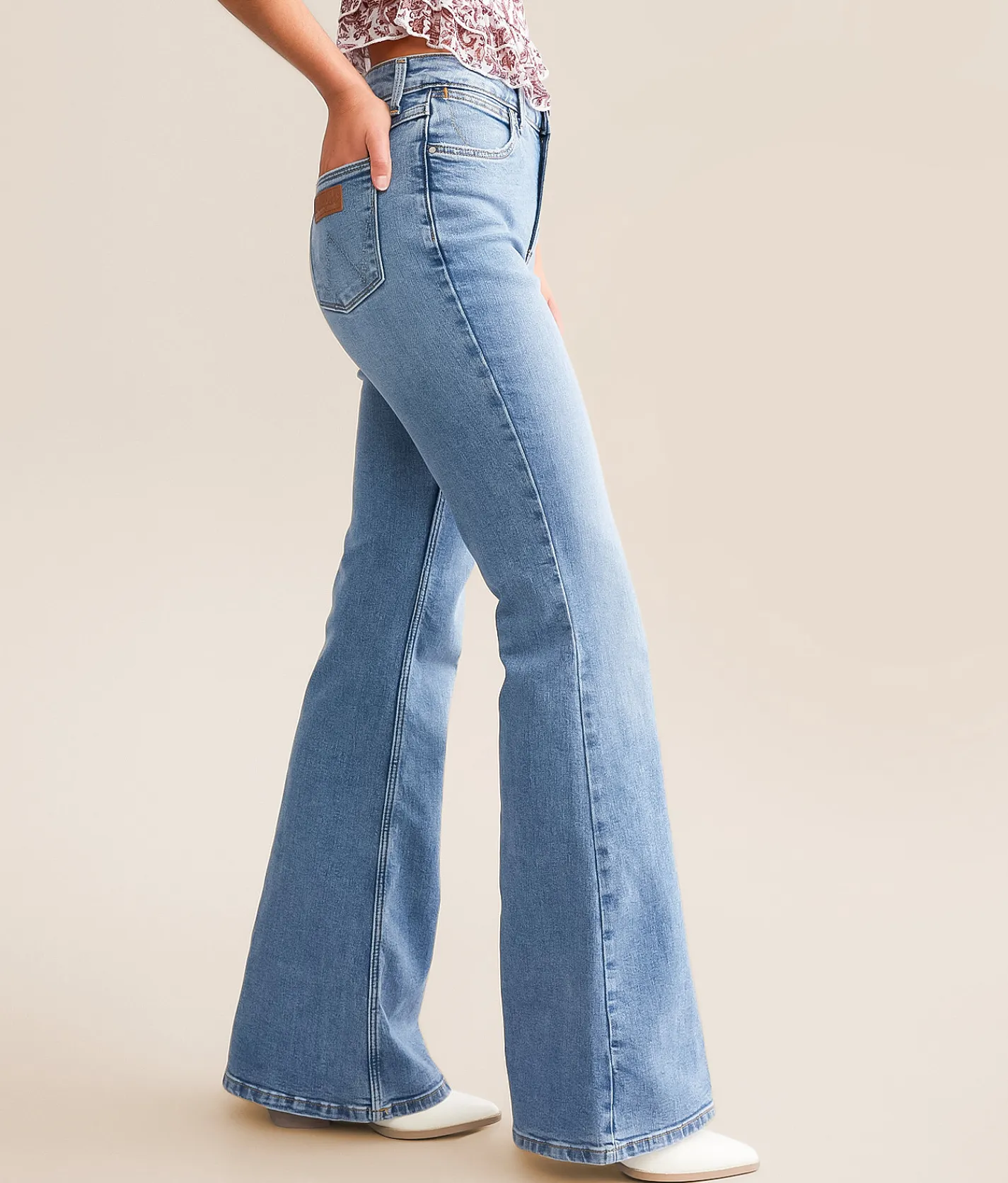 Jeans|Bottoms | Wrangler® High Rise Flare Jean In Trance
