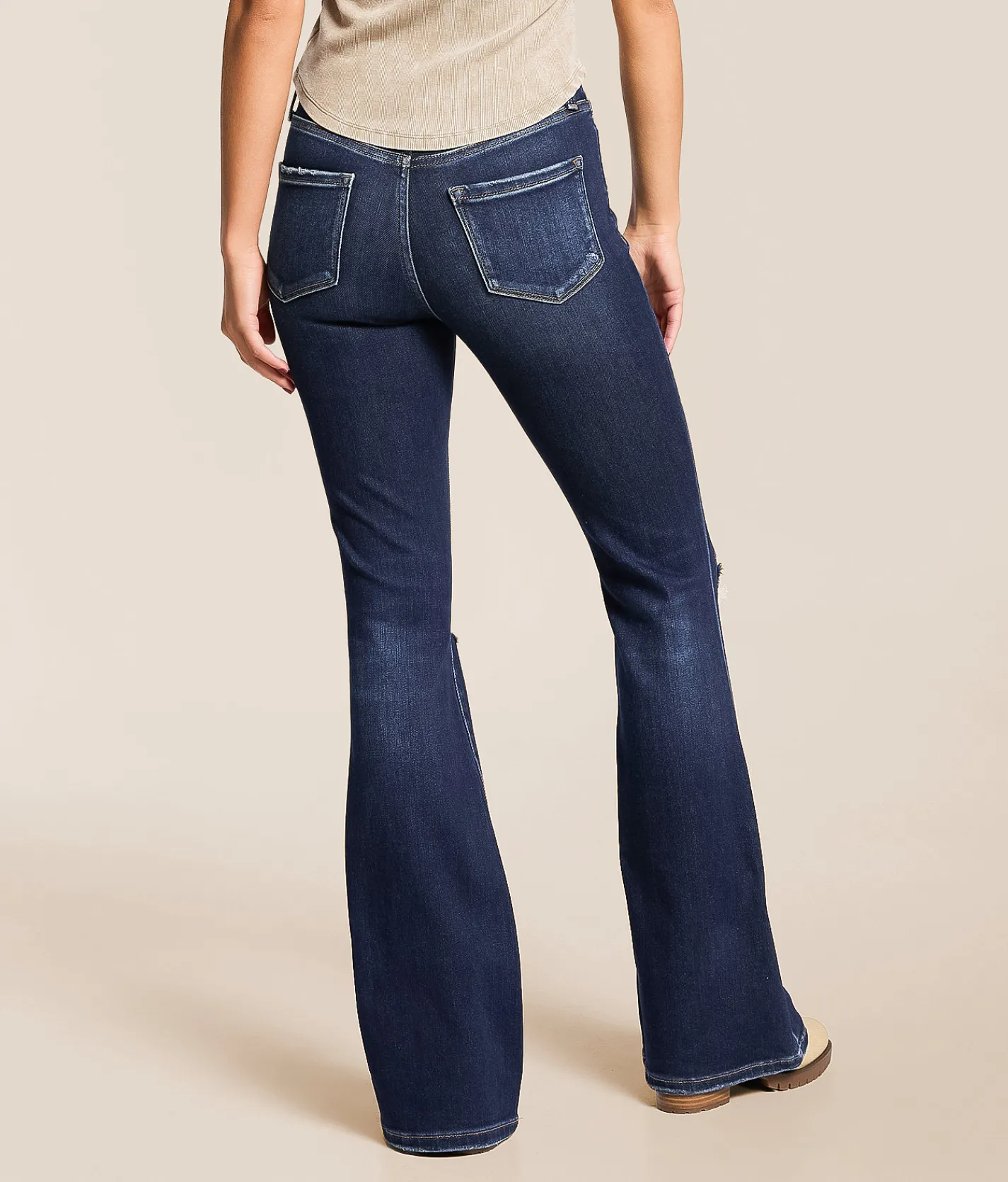 Bottoms | Flying Monkey High Rise Flare Stretch Jean Friendly