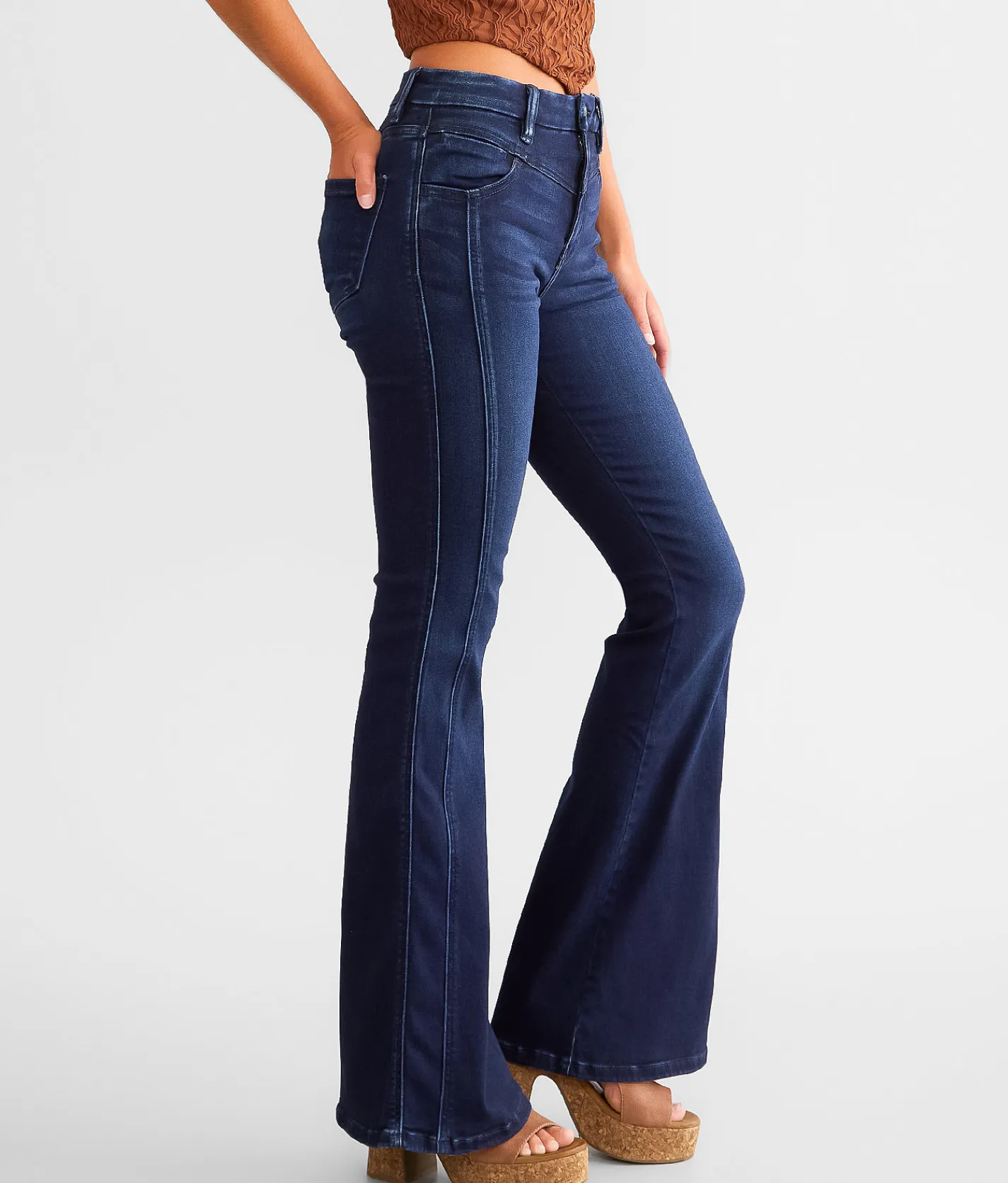 KanCan Signature High Rise Flare Stretch Jean Journee Best