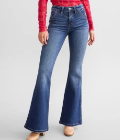 KanCan Signature High Rise Flare Stretch Jean Tina Hot