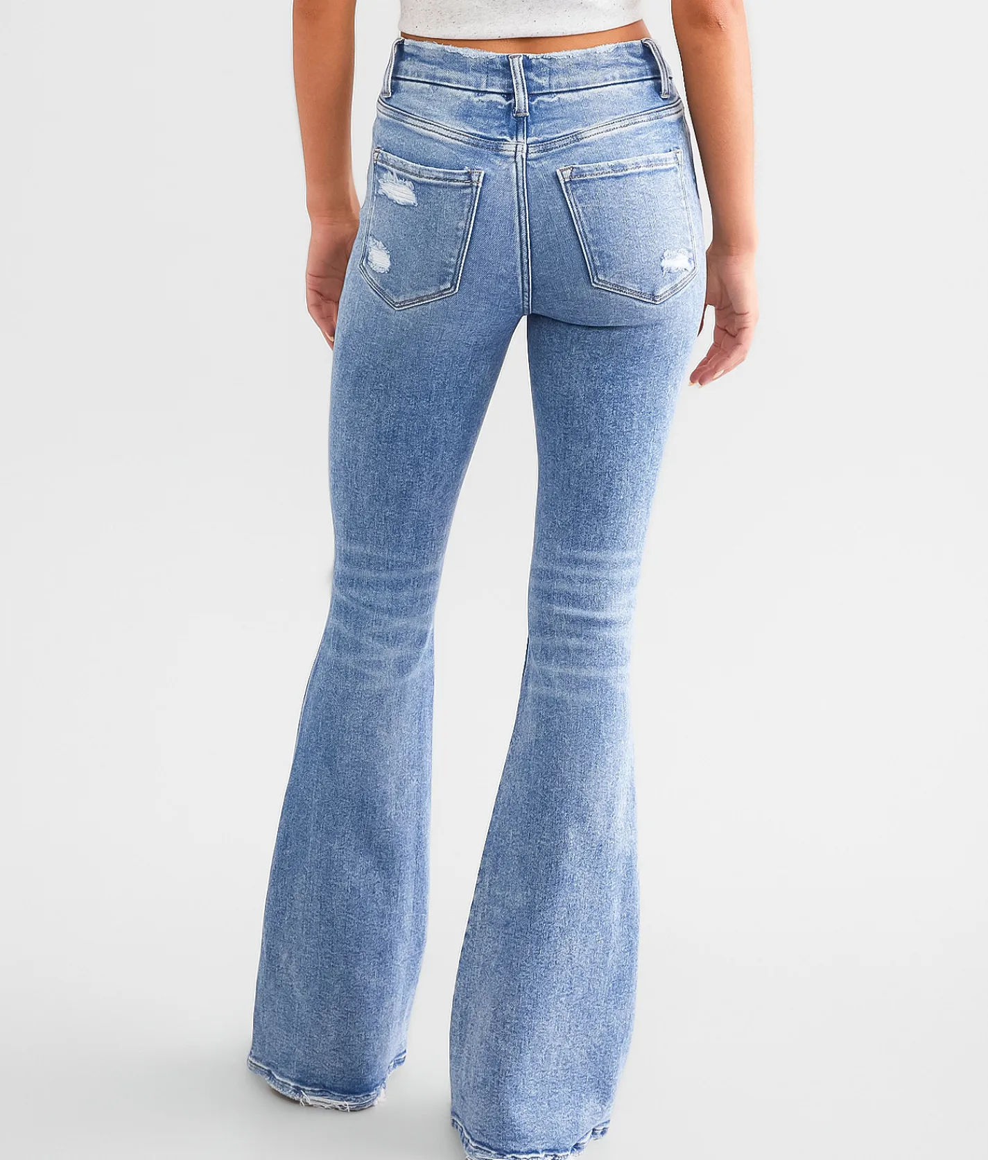 Jeans|Bottoms | Flying Monkey High Rise Flare Stretch Jean Desirous