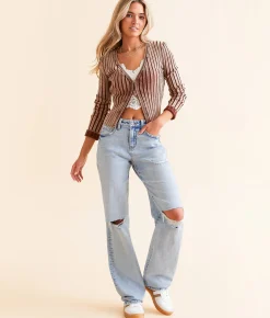 Jeans|Bottoms | Flying Monkey High Rise Loose Stretch Jean Foresight