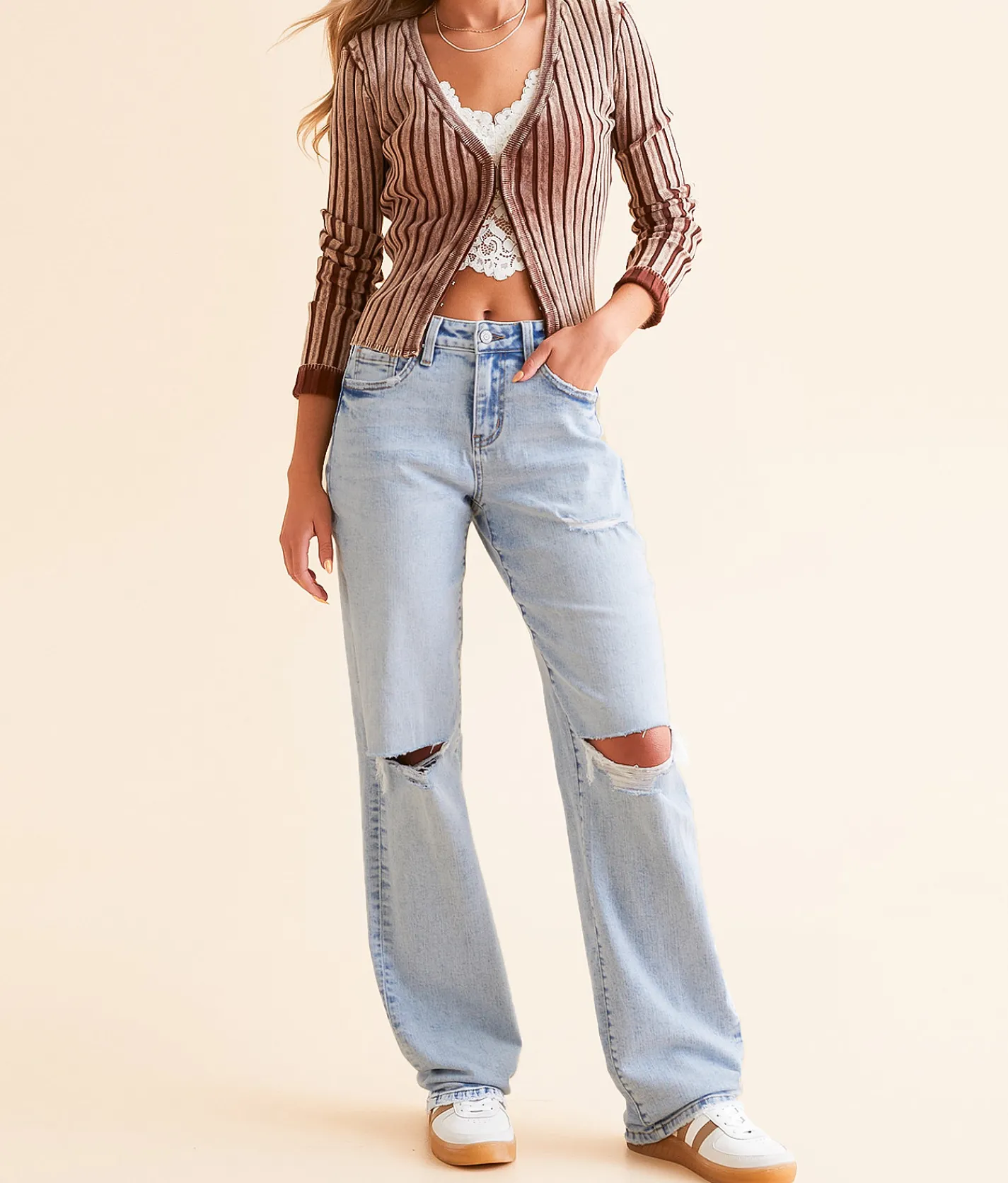 Jeans|Bottoms | Flying Monkey High Rise Loose Stretch Jean Foresight
