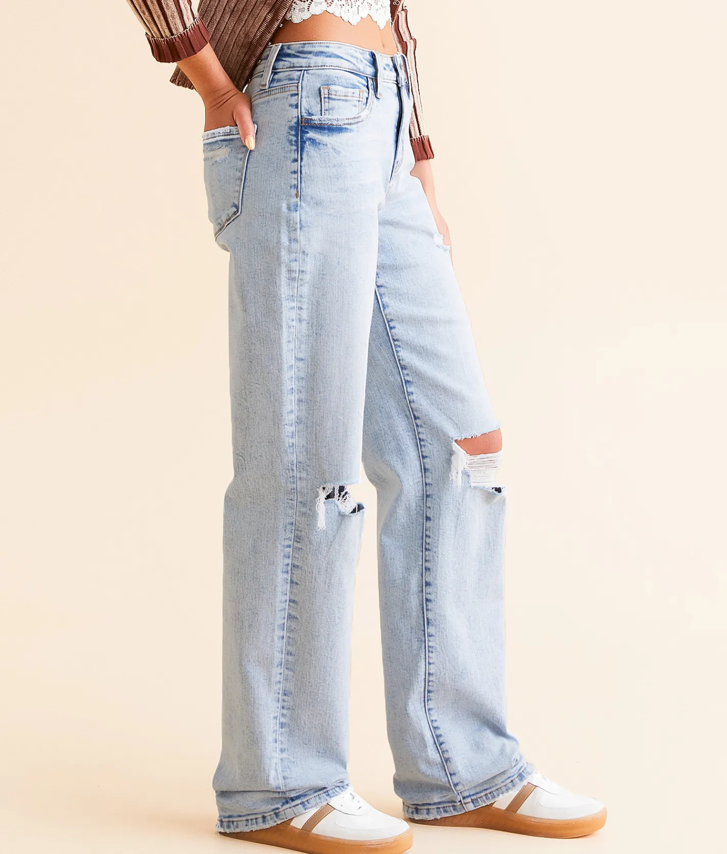 Jeans|Bottoms | Flying Monkey High Rise Loose Stretch Jean Foresight