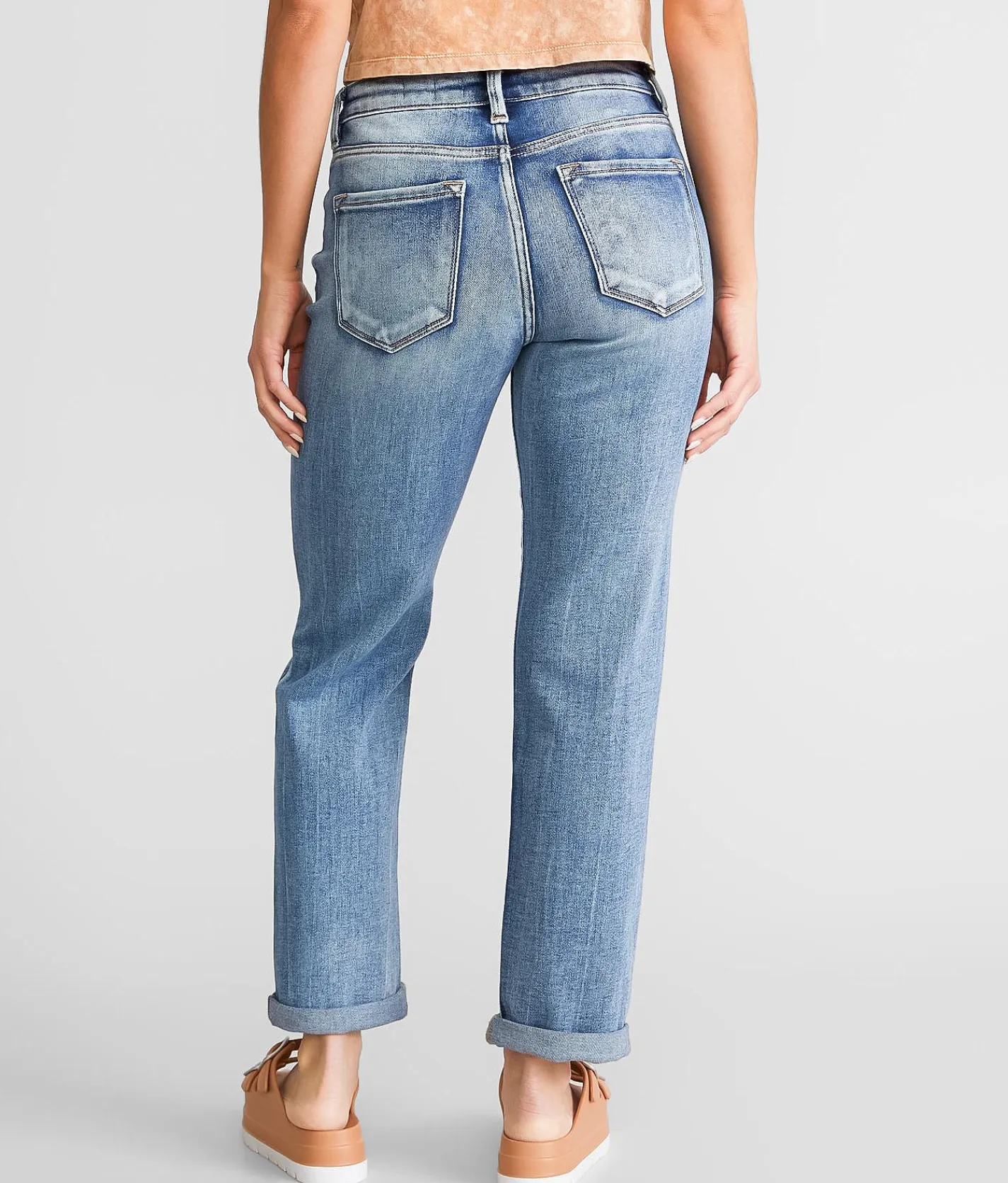 Jeans|Bottoms | KanCan Signature High Rise Relaxed Stretch Jean Sandy