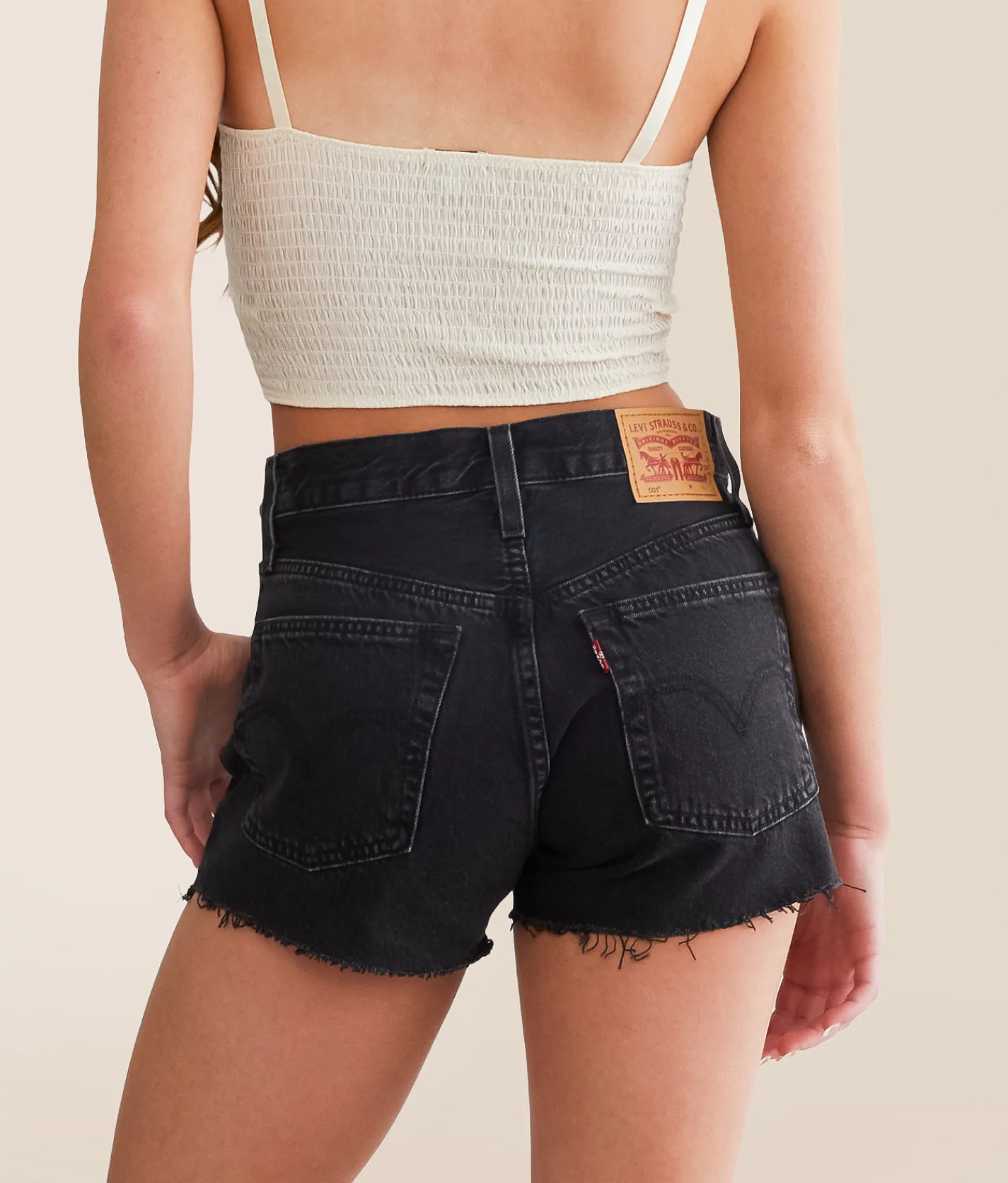Levi's® 501 High Rise Short Lunar Black Discount