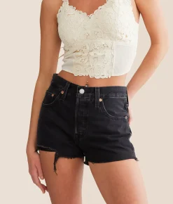 Bottoms | Levi's® 501 High Rise Short Lunar Black