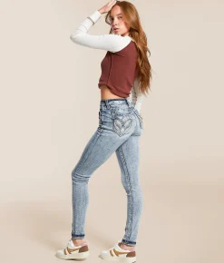 Jeans|Bottoms | Miss Me High Rise Skinny Stretch Cuffed Jean M458F