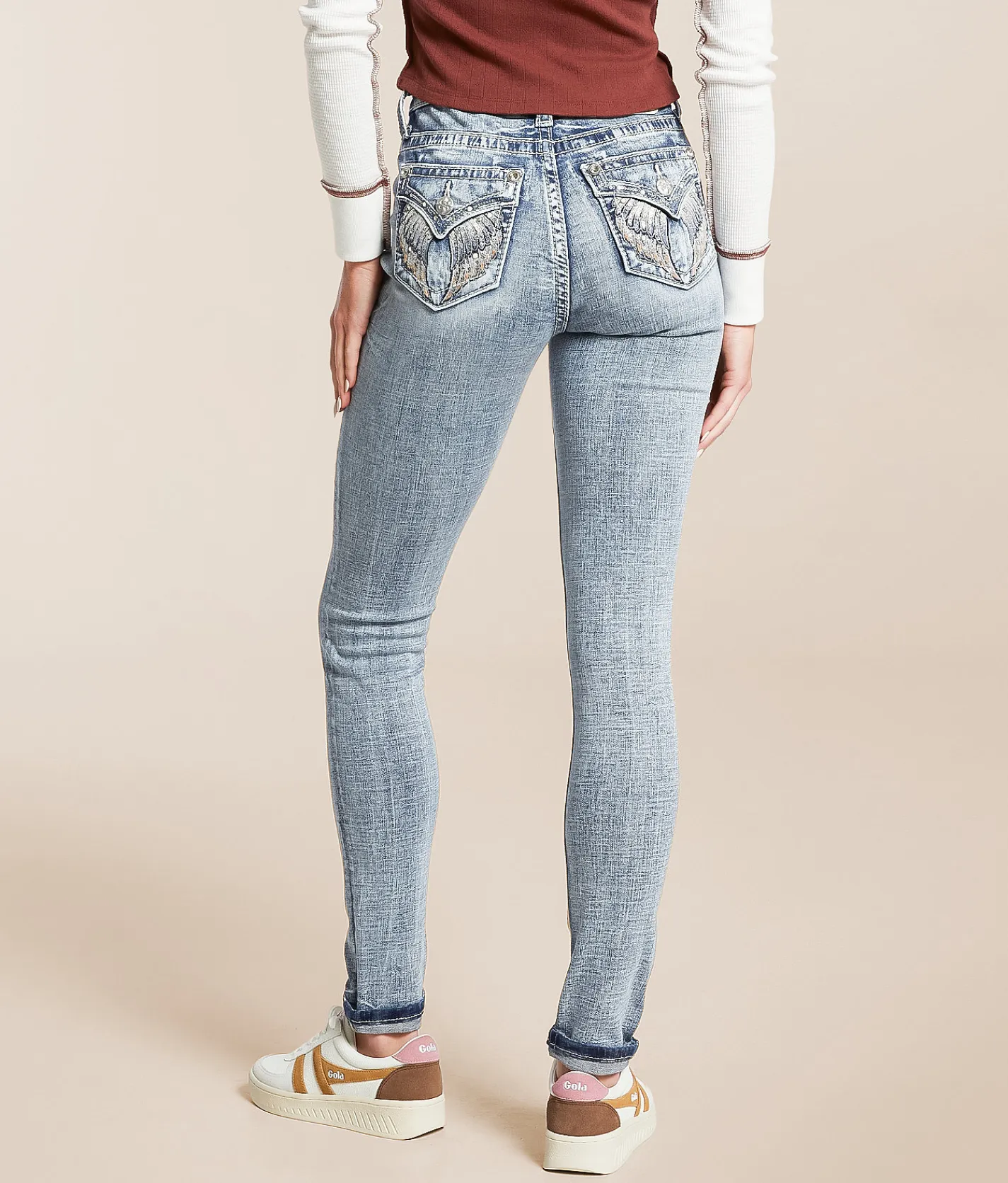 Jeans|Bottoms | Miss Me High Rise Skinny Stretch Cuffed Jean M458F