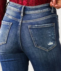 Jeans|Bottoms | Flying Monkey High Rise Slim Straight Stretch Jean Chicory