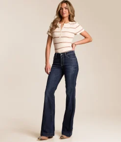 Bottoms | Ariat High Rise Slim Trouser Stretch Jean Plumas