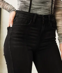 Flying Monkey High Rise Split Flare Stretch Jean Talkin Online