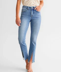 Flying Monkey High Rise Split Straight Stretch Jean Pamperedness Outlet