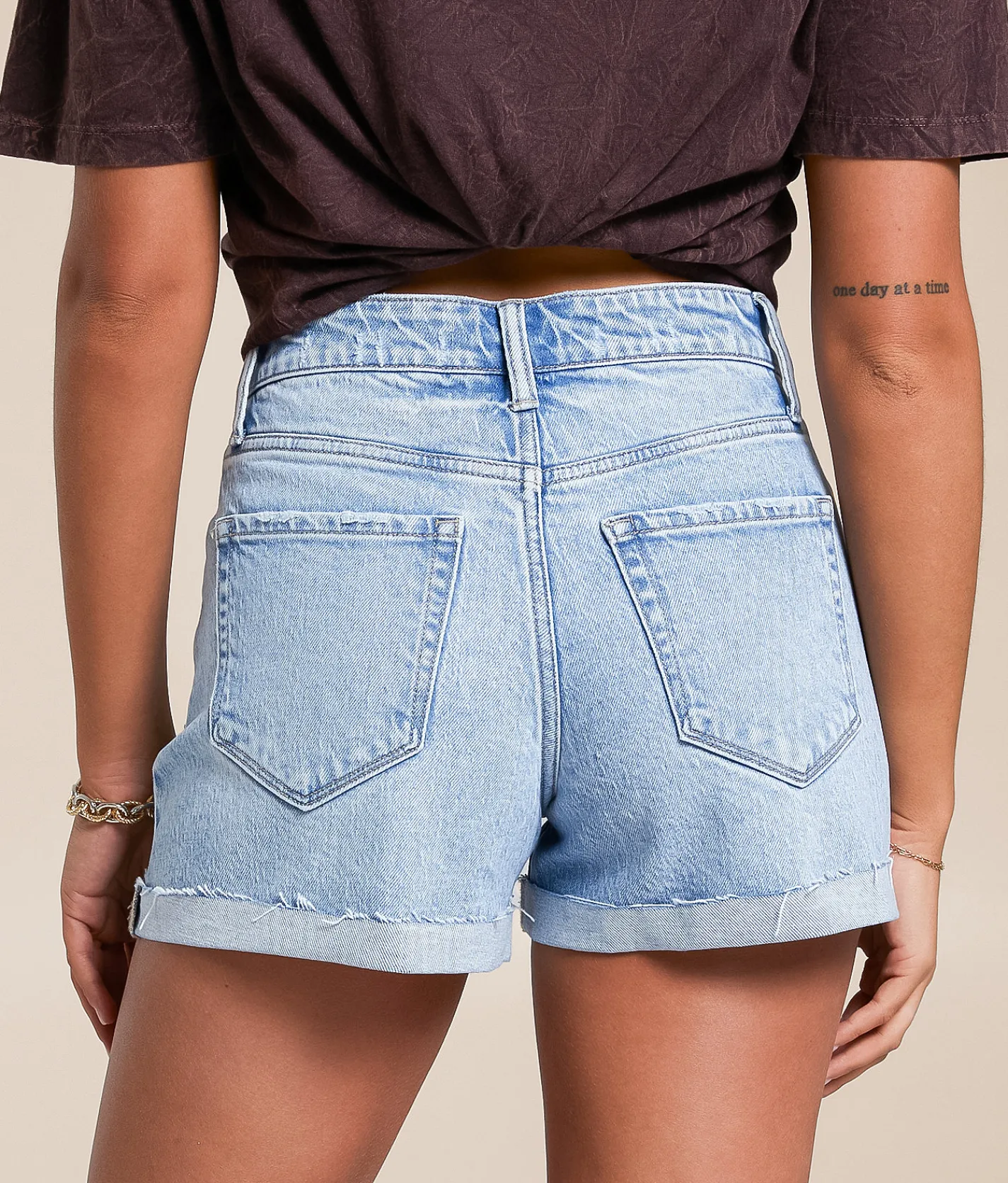 Bottoms|Shorts | Flying Monkey High Rise Stretch Cuffed Short Vital Charm
