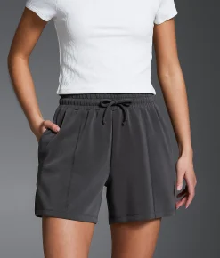 Buckle Black High Rise Stretch Short Ebony