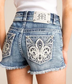 Bottoms | Miss Me High Rise Stretch Short M819C
