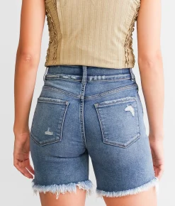 Flying Monkey High Rise Stretch Short Blue Hops Outlet