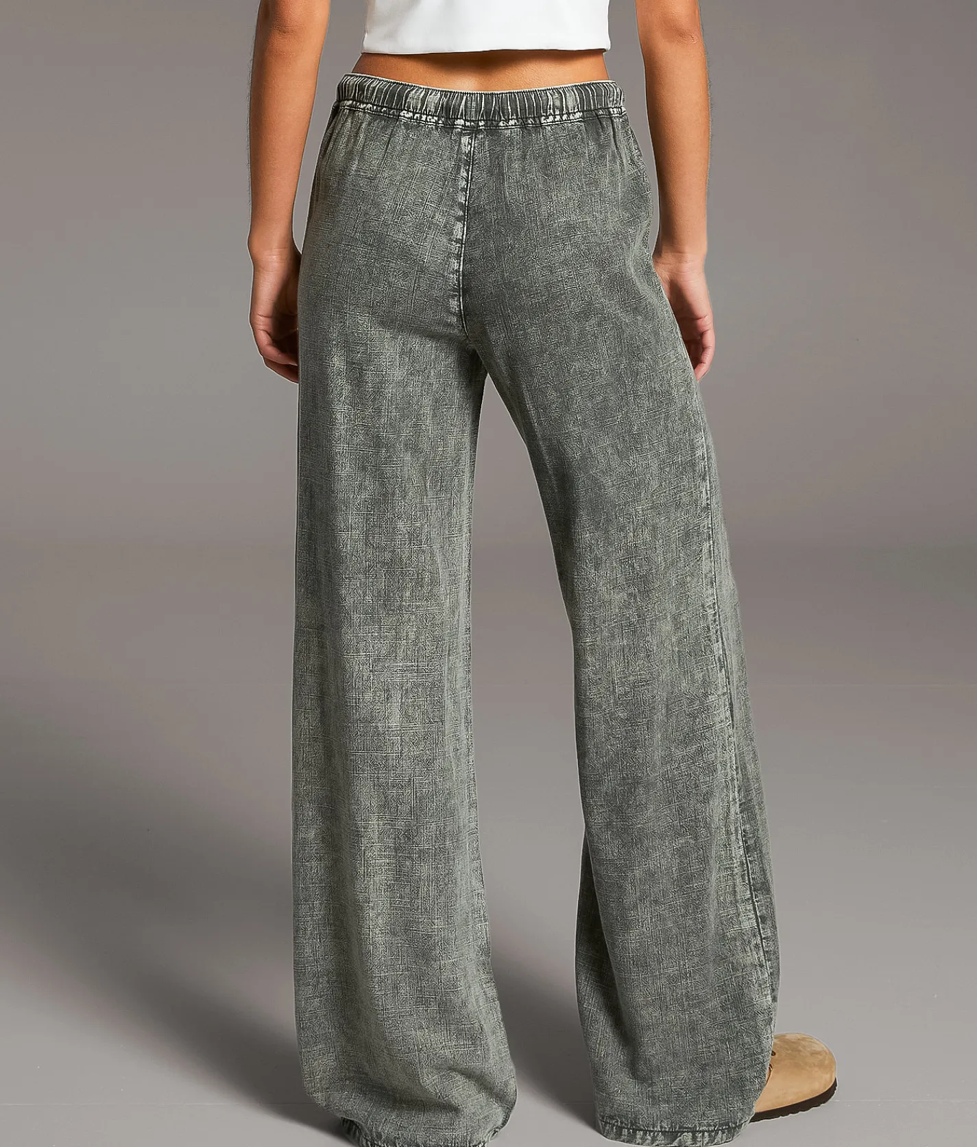 Bottoms | BKE High Rise Washed Pant Washed Olive