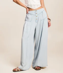 Jeans|Bottoms | Very J High Rise Wide Leg Jean Lt Indigo
