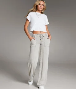 Bottoms | BKE High Rise Wide Leg Pant Putty