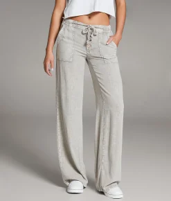 Bottoms | BKE High Rise Wide Leg Pant Putty