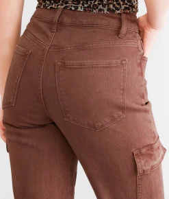 Flying Monkey High Rise Wide Leg Stretch Cargo Pant Potting Soil New