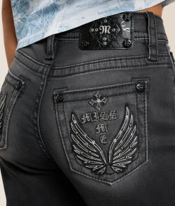 Miss Me High Rise Wide Leg Stretch Jean G33B New