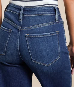 Flying Monkey High Rise Wide Leg Stretch Jean Flying Bird Best