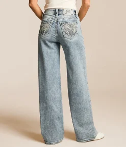 Miss Me High Rise Wide Leg Stretch Jean L326 Outlet