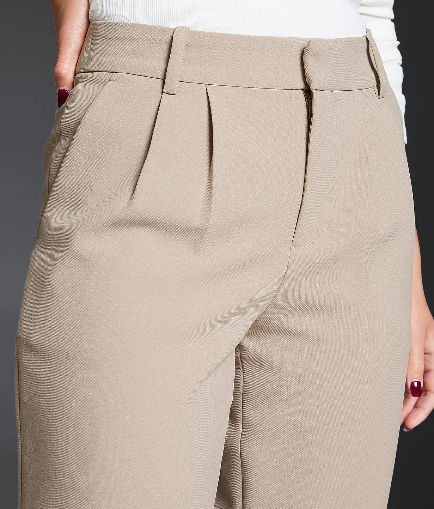 Buckle Black High Rise Wide Leg Trouser Stretch Pant Cobblestone Discount