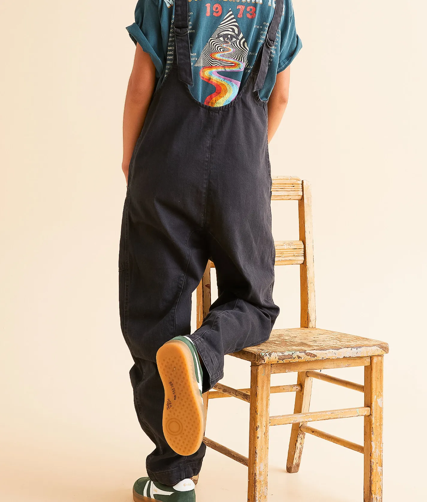 Rompers & Jumpsuits | Free People High Roller Overall Denim Jumpsuit Mineral Black
