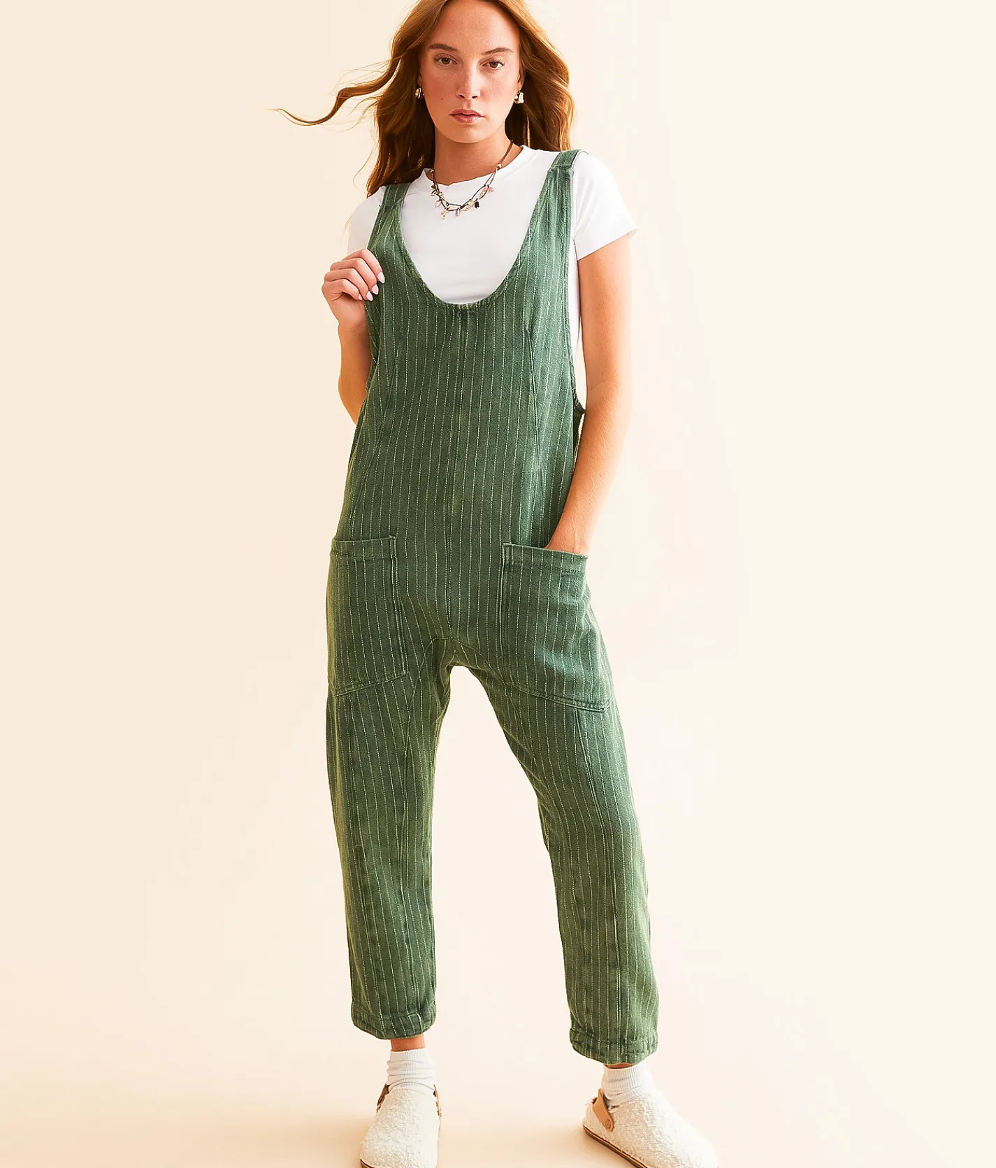 Rompers & Jumpsuits | Free People High Roller Overall Jumpsuit Escalades Stripe