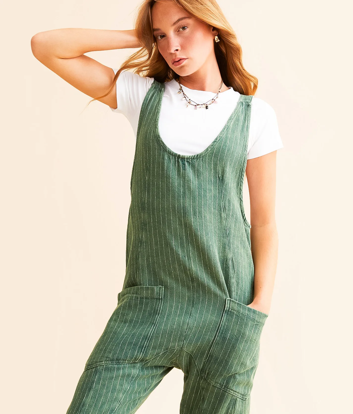 Rompers & Jumpsuits | Free People High Roller Overall Jumpsuit Escalades Stripe