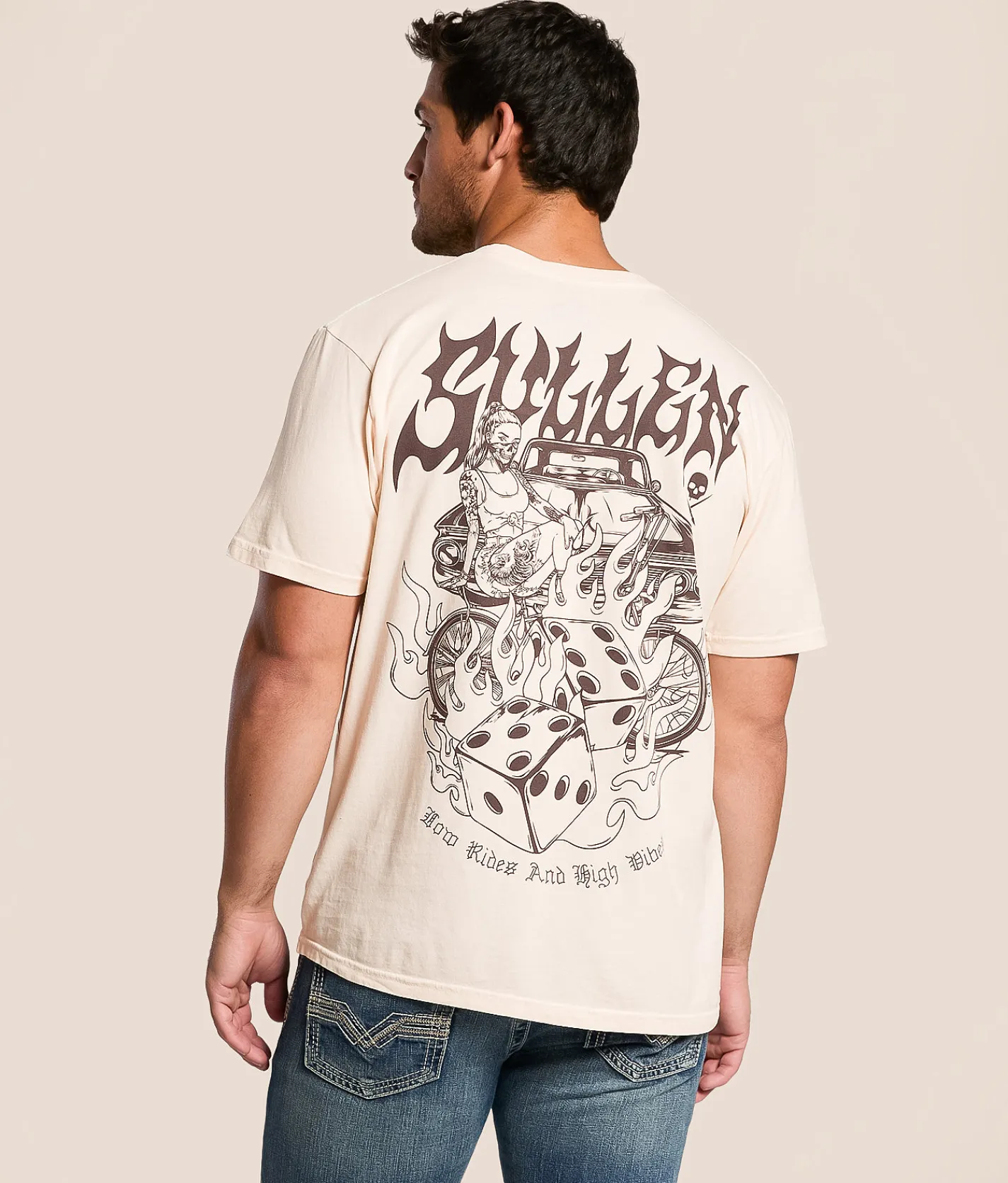 Sullen High Vibes T-Shirt Battleship Clearance