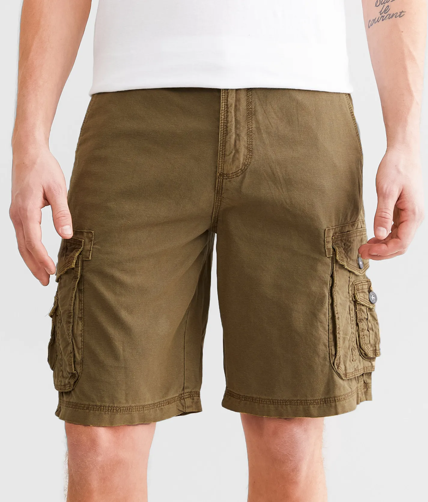 Bottoms|Shorts | BKE Hill Cargo Short Walnut