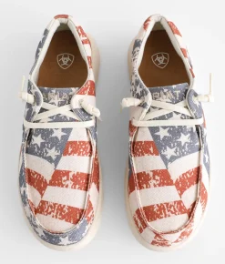 Shoes | Ariat Hilo Flag Printed Shoe Distressed Flag