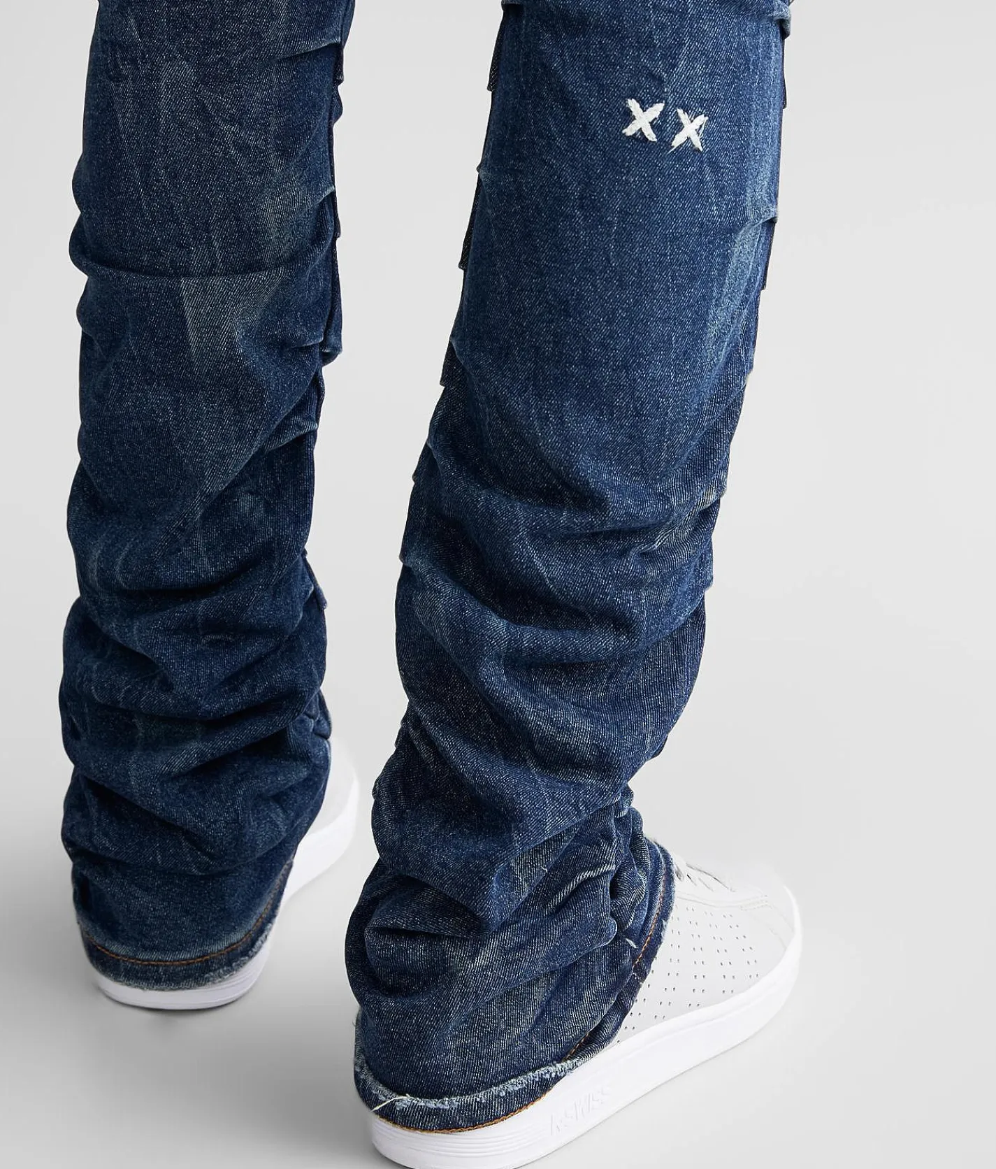 Sale Jeans|Bottoms | Cult of Individuality Hipster Nomad Stacked Jean Pigeon