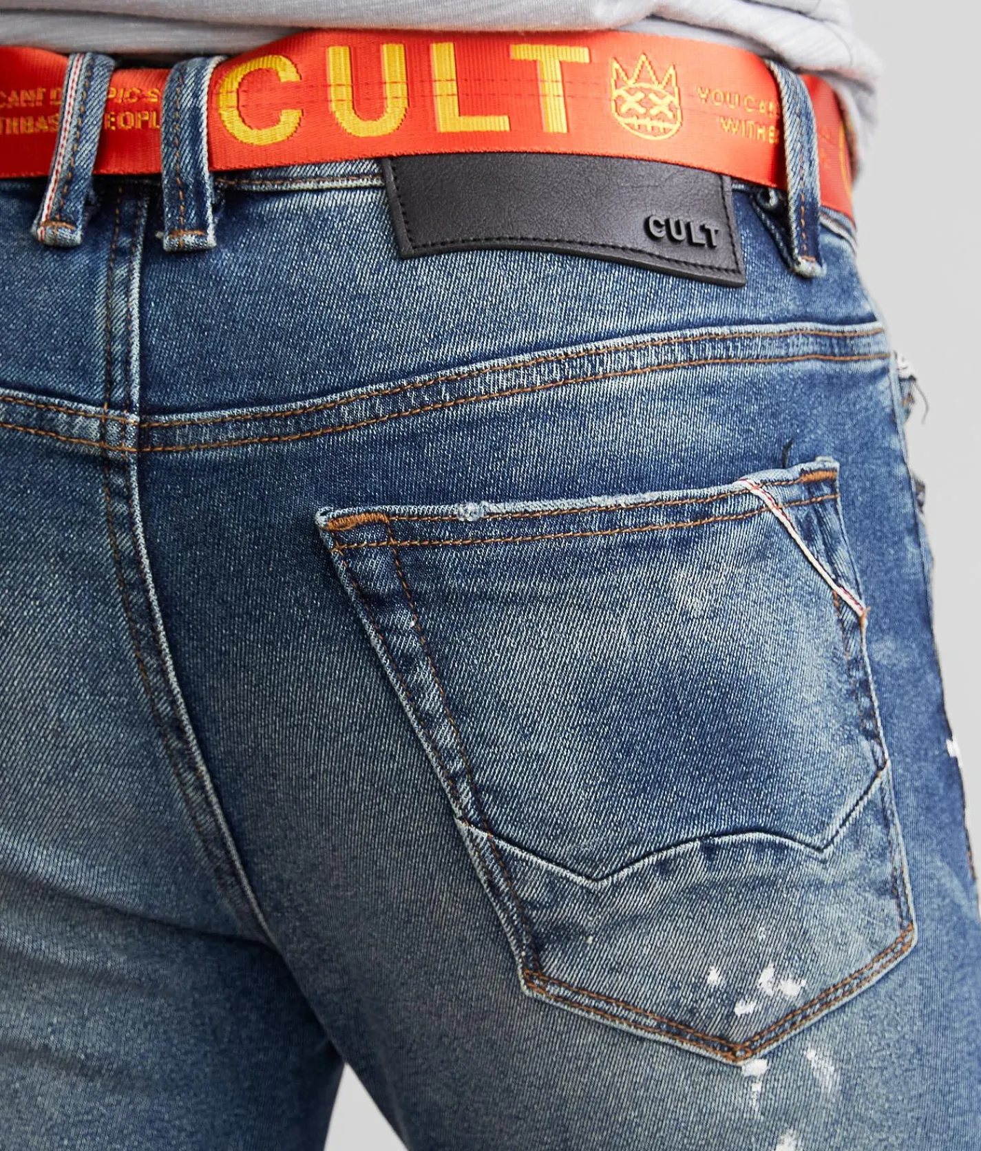 Sale Jeans|Bottoms | Cult of Individuality Hipster Nomad Stacked Jean Pigeon