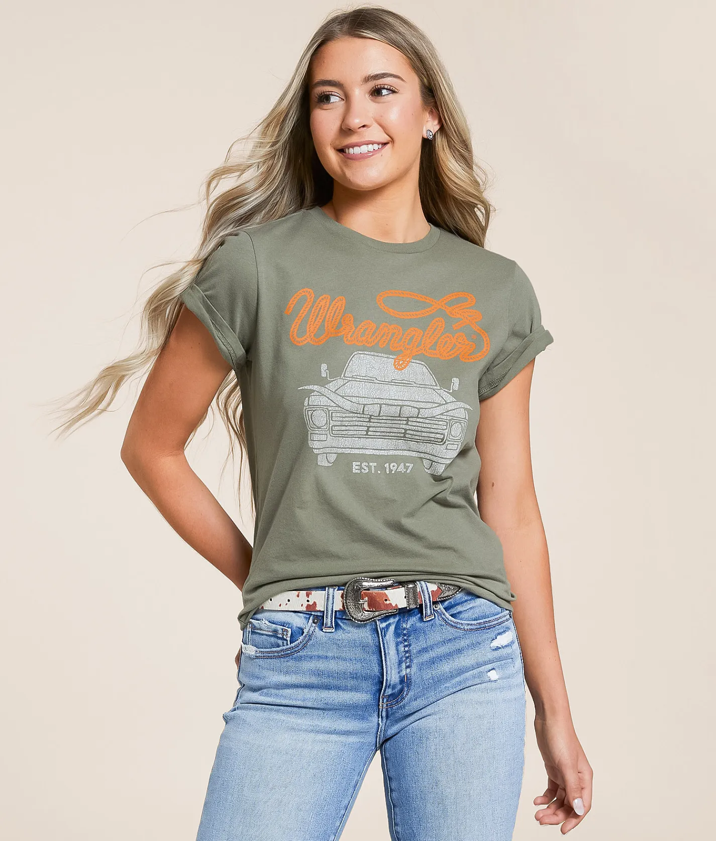 Wrangler® Hogg T-Shirt Deep Lichen Green Online