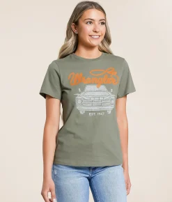 Wrangler® Hogg T-Shirt Deep Lichen Green Online